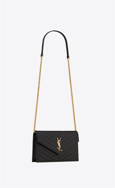 ysl cassandre matelasse chain wallet|CASSANDRE ENVELOPE CHAIN WALLET IN GRAIN DE .